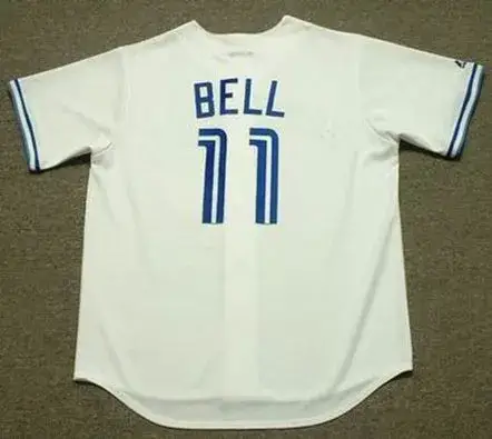 GEORGE BELL Toronto Blue Jays 1990 Majestic Throwback Home Baseball Jersey 