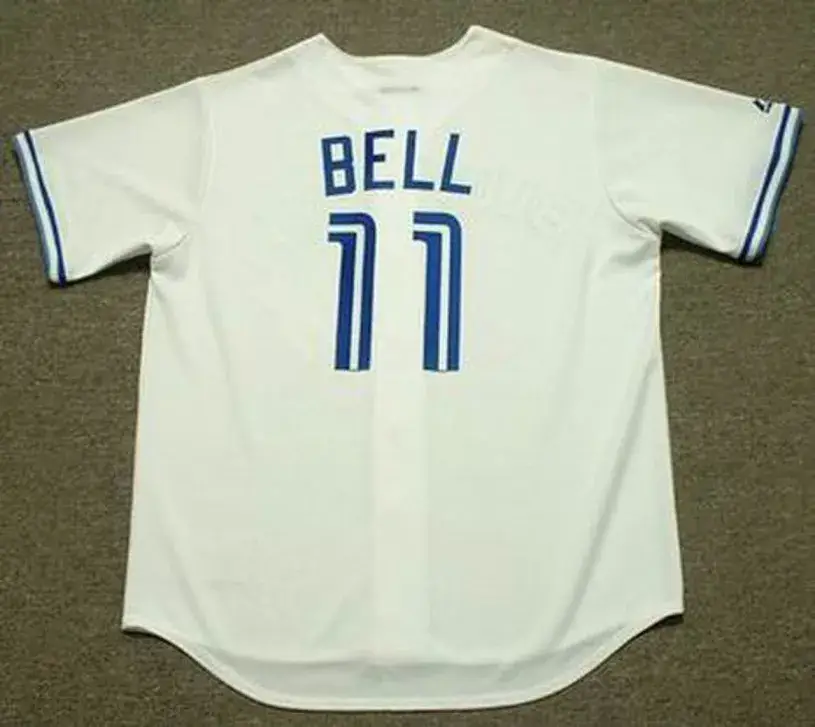 GEORGE BELL Toronto Blue Jays 1990 Majestic Throwback Home Baseball Jersey 