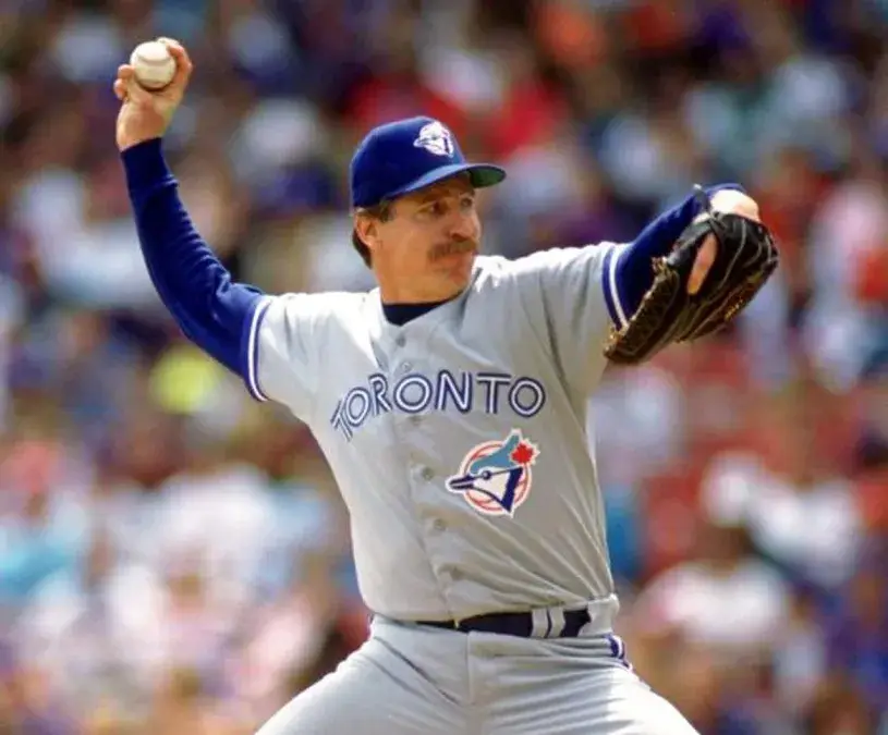 JACK MORRIS Toronto Blue Jays 1992 Away Majestic Throwback Baseball Jersey 