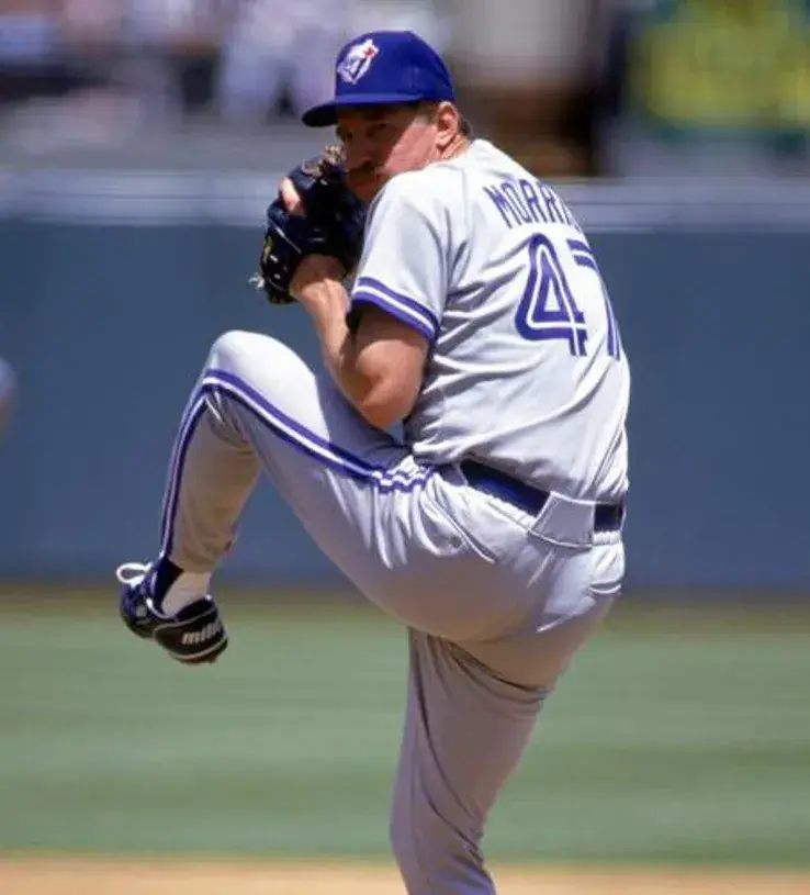 JACK MORRIS Toronto Blue Jays 1992 Away Majestic Throwback Baseball Jersey 