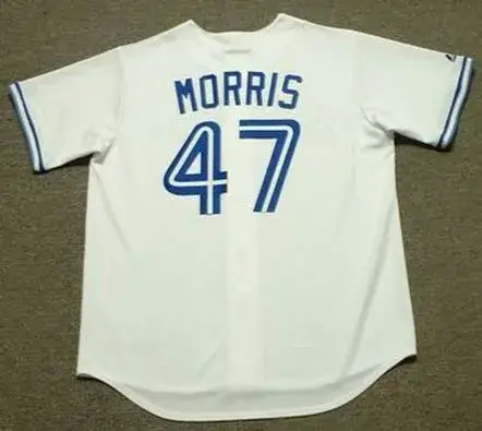 JACK MORRIS Toronto Blue Jays 1992 Home Majestic Throwback Baseball Jersey 