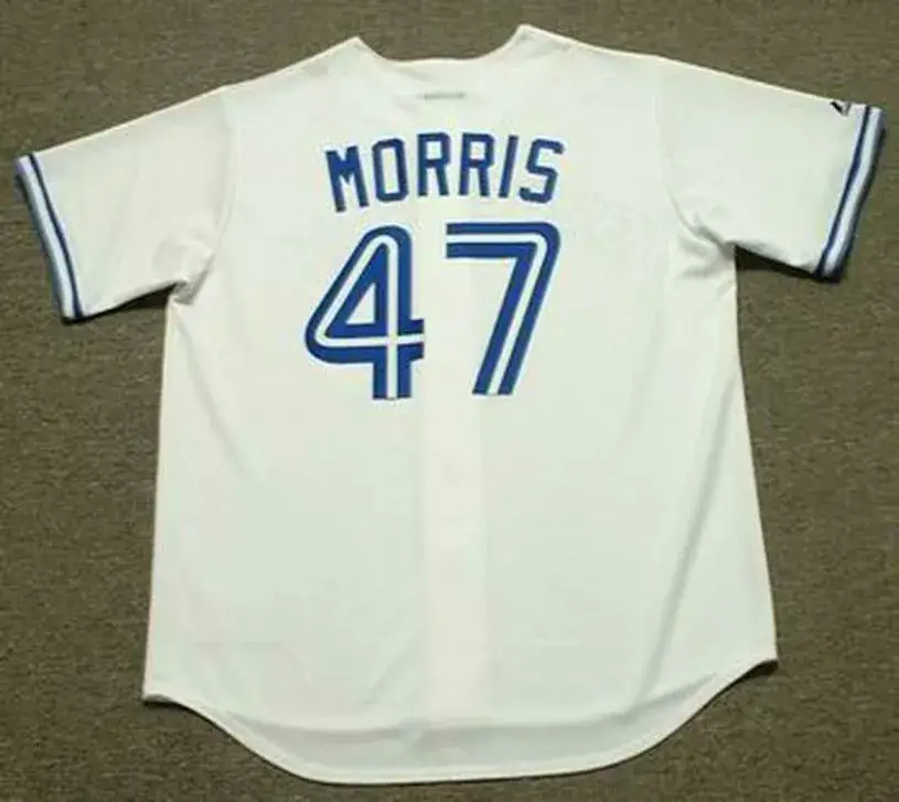 JACK MORRIS Toronto Blue Jays 1992 Home Majestic Throwback Baseball Jersey 