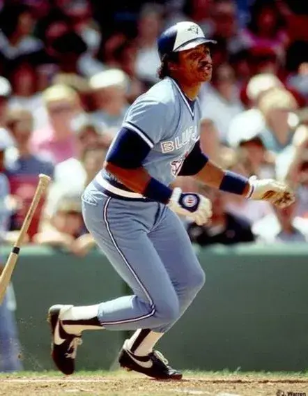 JESSE BARFIELD Toronto Blue Jays 1986 Majestic Cooperstown Away Baseball Jersey 