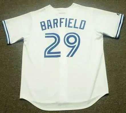 JESSE BARFIELD Toronto Blue Jays 1989 Majestic Throwback Home Baseball Jersey 