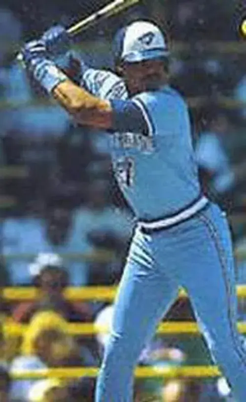 JESSE BARFIELD Toronto Blue Jays Majestic Away Cooperstown Throwback Jersey 