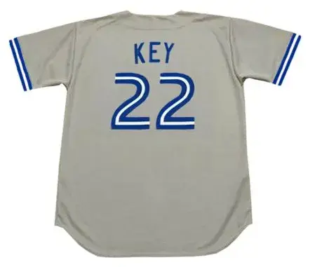 JIMMY KEY Toronto Blue Jays 1990 Majestic Throwback Away Baseball Jersey