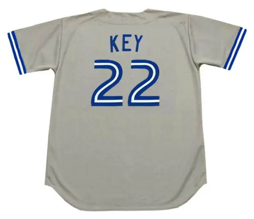 JIMMY KEY Toronto Blue Jays 1990 Majestic Throwback Away Baseball Jersey