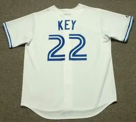 JIMMY KEY Toronto Blue Jays 1990 Majestic Throwback Home Baseball Jersey 