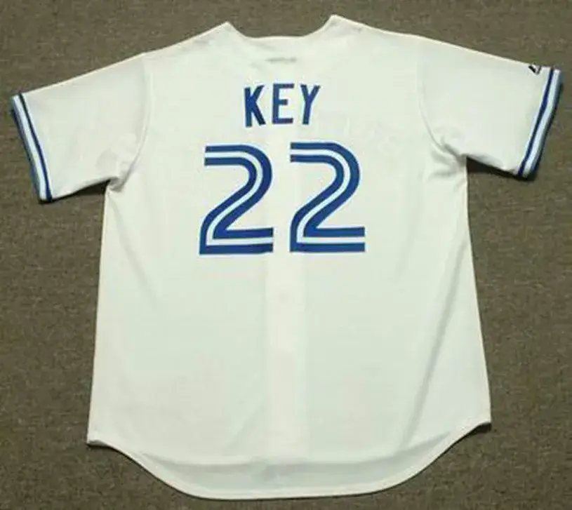 JIMMY KEY Toronto Blue Jays 1990 Majestic Throwback Home Baseball Jersey 