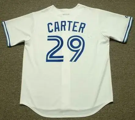 JOE CARTER Toronto Blue Jays 1993 Majestic Throwback Home Baseball Jersey 
