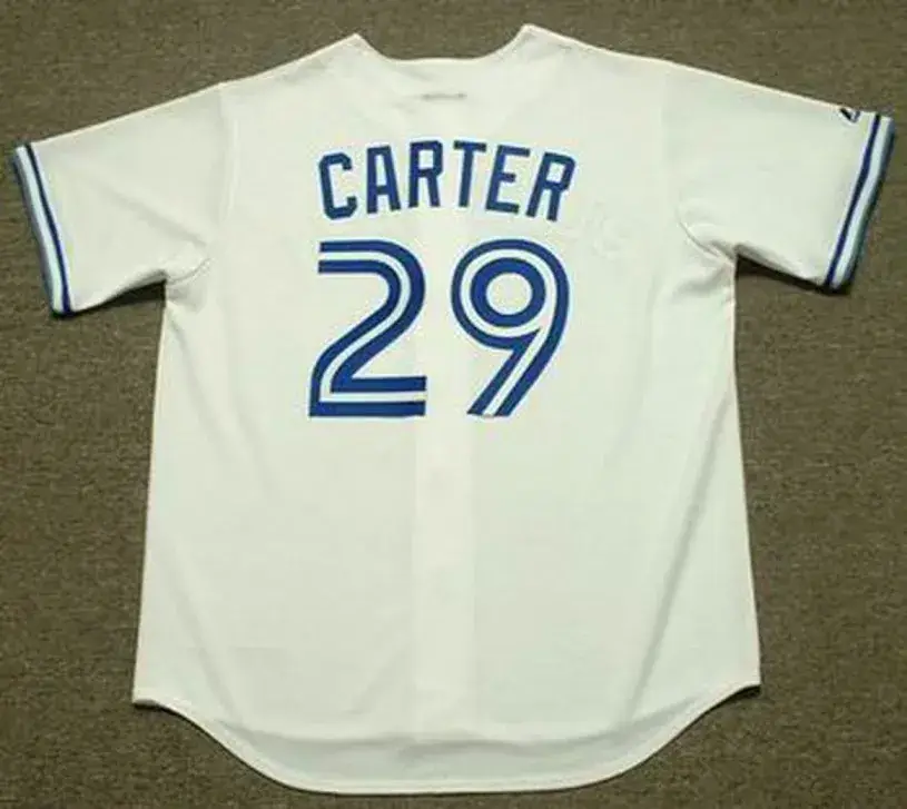 JOE CARTER Toronto Blue Jays 1993 Majestic Throwback Home Baseball Jersey 