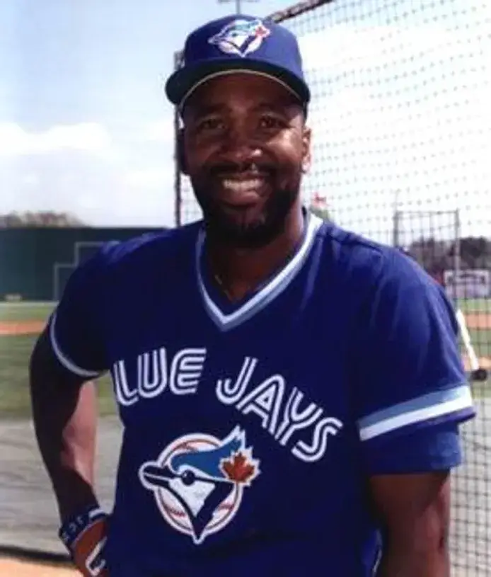 JOE CARTER Toronto Blue Jays Majestic Cooperstown Throwback Away Baseball Jersey 
