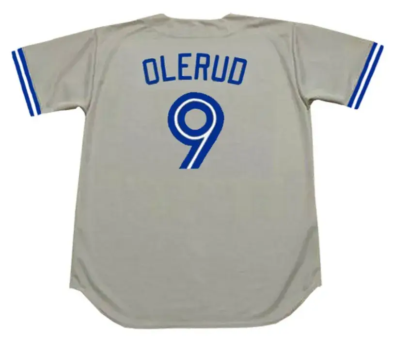 JOHN OLERUD Toronto Blue Jays 1992 Majestic Throwback Away Baseball Jersey