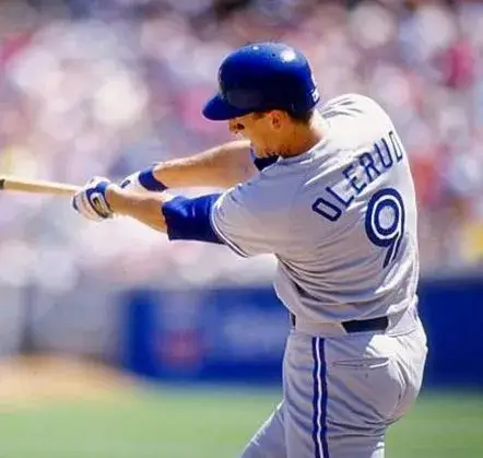 JOHN OLERUD Toronto Blue Jays 1992 Majestic Throwback Away Baseball Jersey 