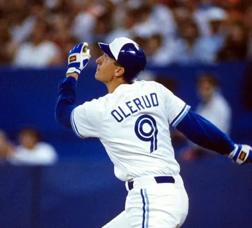 JOHN OLERUD Toronto Blue Jays 1992 Majestic Throwback Home Baseball Jersey 