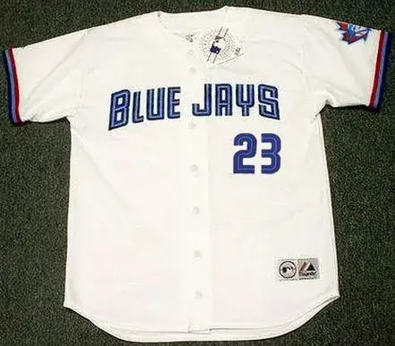 JOSE CRUZ Toronto Blue Jays 2000 Majestic Throwback Home Baseball Jersey
