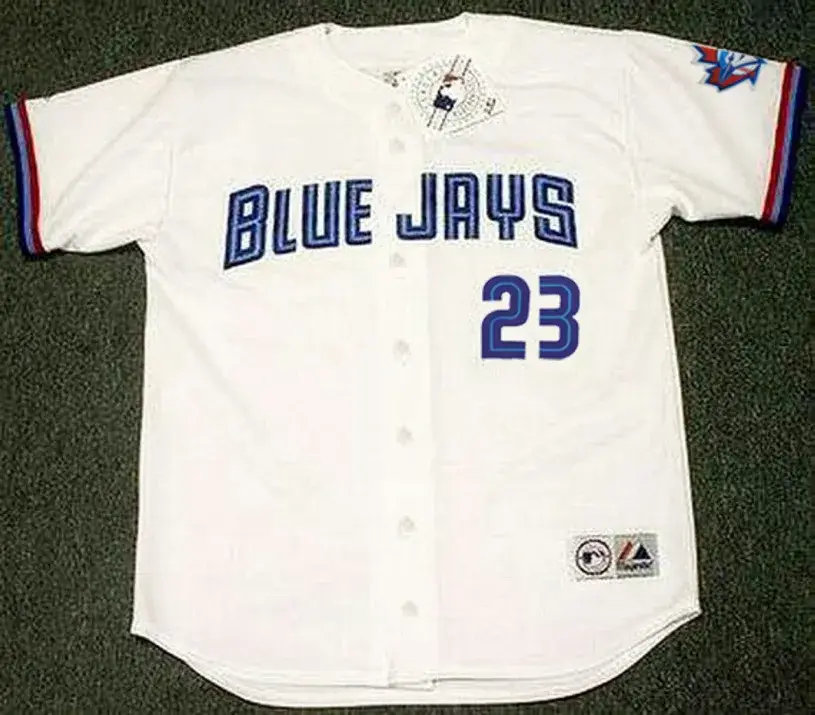 JOSE CRUZ Toronto Blue Jays 2000 Majestic Throwback Home Baseball Jersey