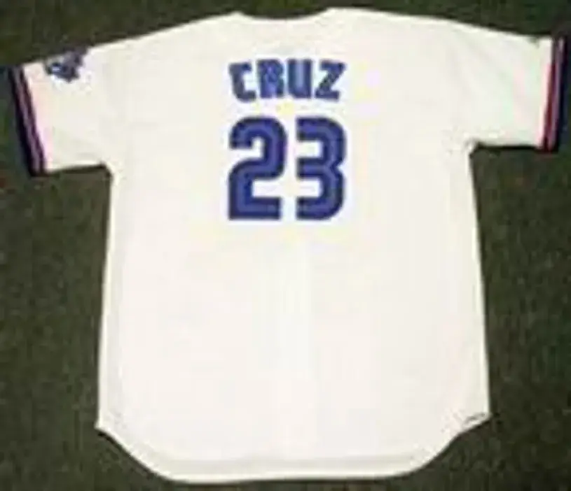 JOSE CRUZ Toronto Blue Jays 2000 Majestic Throwback Home Baseball Jersey 