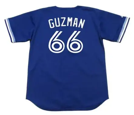 JUAN GUZMAN Toronto Blue Jays 1994 Majestic Throwback Baseball Jersey 