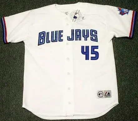 KELVIM ESCOBAR Toronto Blue Jays 1998 Majestic Throwback Home Baseball Jersey
