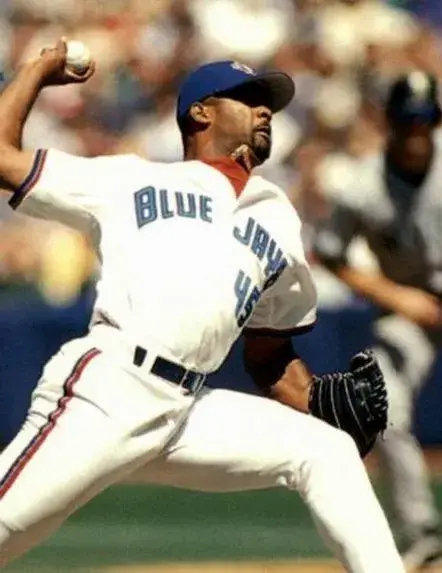 KELVIM ESCOBAR Toronto Blue Jays 1998 Majestic Throwback Home Baseball Jersey 