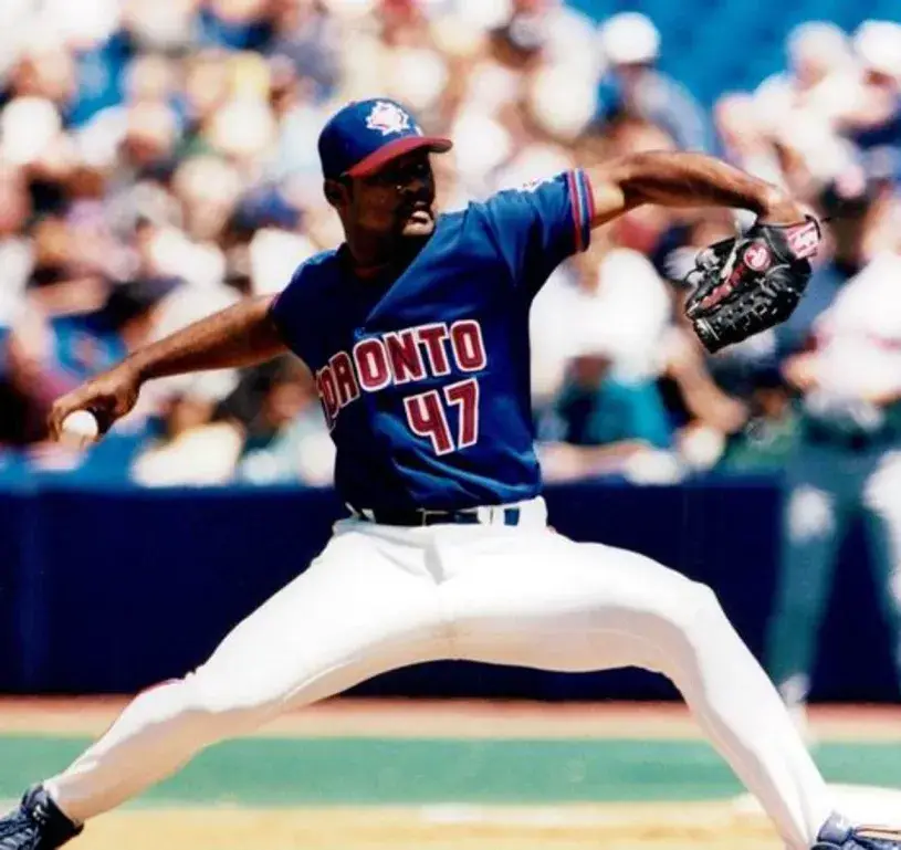 KELVIM ESCOBAR Toronto Blue Jays 1999 Majestic Throwback Home Baseball Jersey 