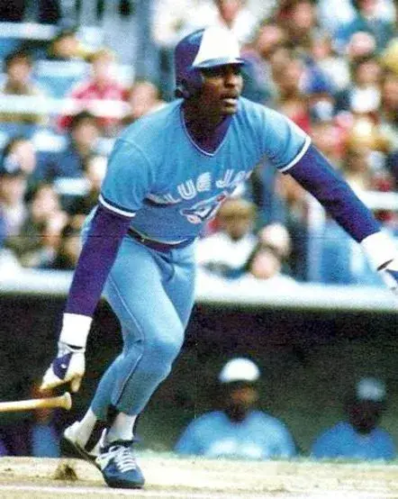 LLOYD MOSEBY Toronto Blue Jays 1983 Majestic Cooperstown Away Baseball Jersey 