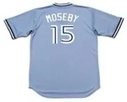 LLOYD MOSEBY Toronto Blue Jays 1983 Majestic Cooperstown Away Baseball Jersey 