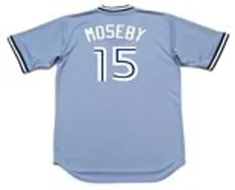 LLOYD MOSEBY Toronto Blue Jays 1983 Majestic Cooperstown Away Baseball Jersey 