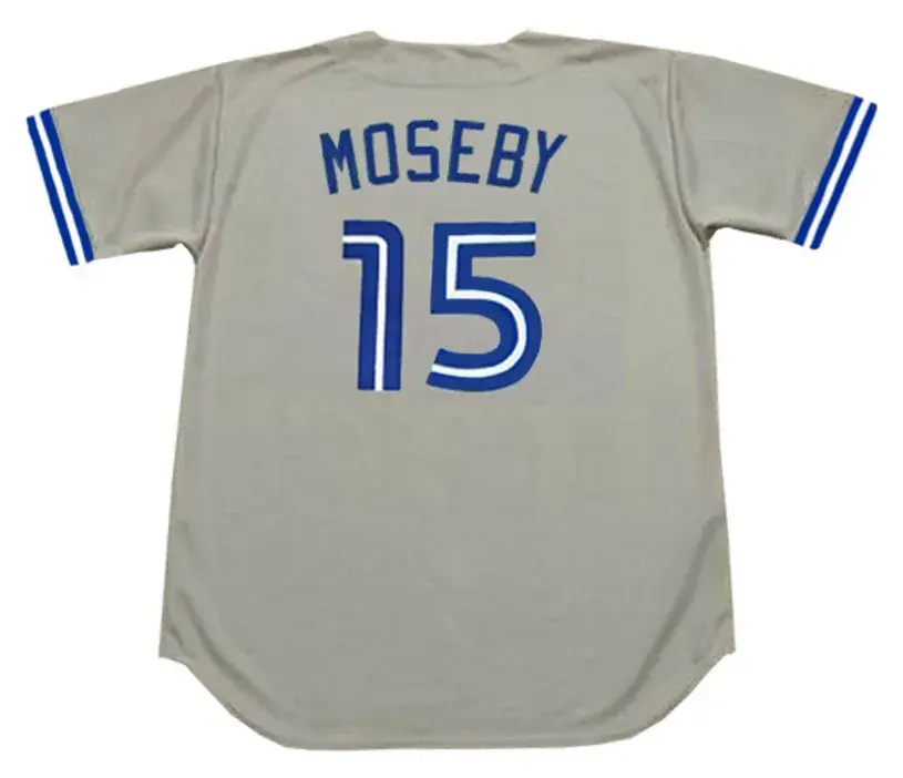LLOYD MOSEBY Toronto Blue Jays 1989 Majestic Throwback Away Baseball Jersey