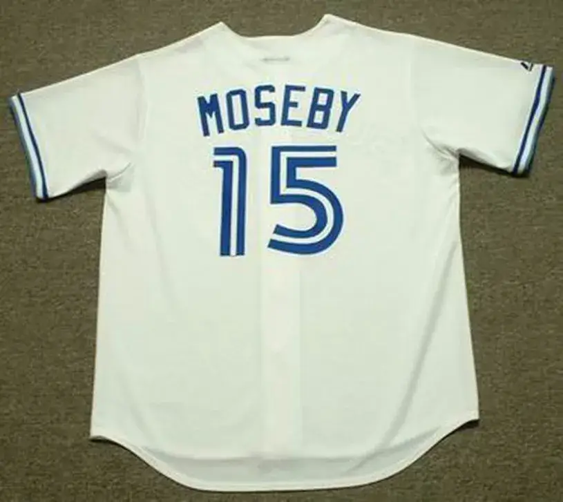 LLOYD MOSEBY Toronto Blue Jays 1989 Majestic Throwback Home Baseball Jersey 