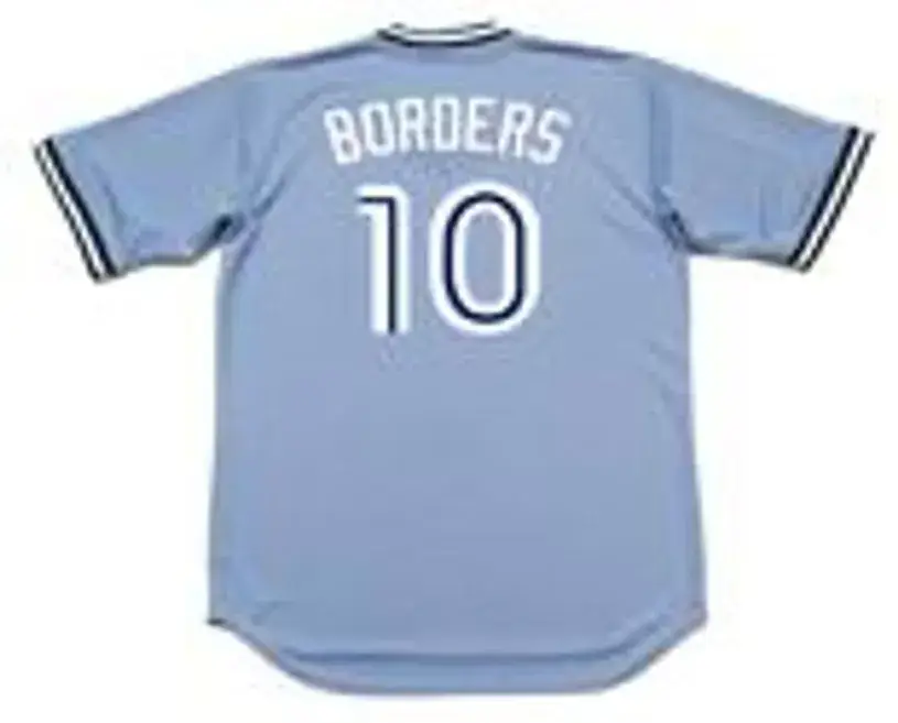PAT BORDERS Toronto Blue Jays 1988 Majestic Cooperstown Away Baseball Jersey 
