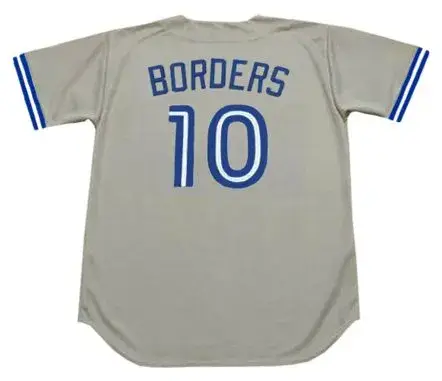 PAT BORDERS Toronto Blue Jays 1992 Majestic Throwback Away Baseball Jersey