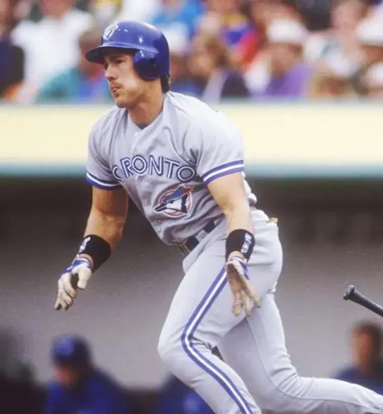 PAT BORDERS Toronto Blue Jays 1992 Majestic Throwback Away Baseball Jersey 