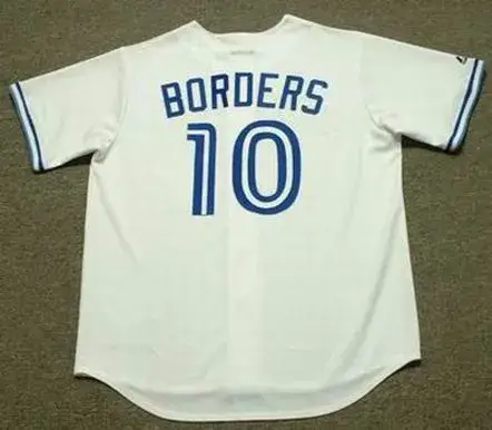 PAT BORDERS Toronto Blue Jays 1992 Majestic Throwback Home Baseball Jersey 