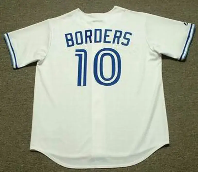 PAT BORDERS Toronto Blue Jays 1992 Majestic Throwback Home Baseball Jersey 