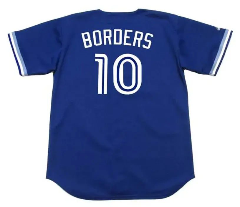PAT BORDERS Toronto Blue Jays 1994 Majestic Throwback Baseball Jersey 