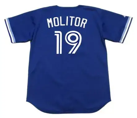 PAUL MOLITOR Toronto Blue Jays 1994 Majestic Throwback Baseball Jersey 
