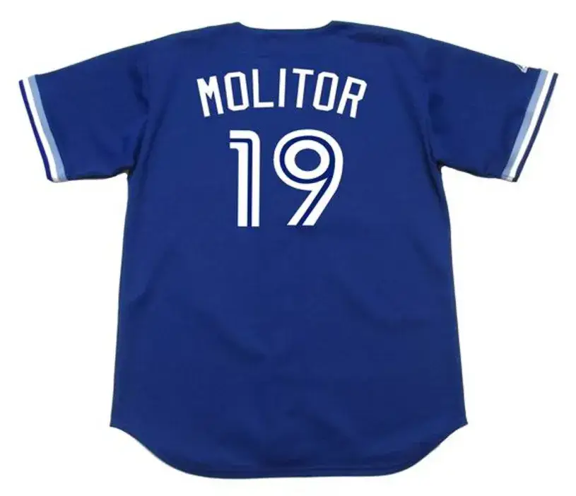 PAUL MOLITOR Toronto Blue Jays 1994 Majestic Throwback Baseball Jersey 