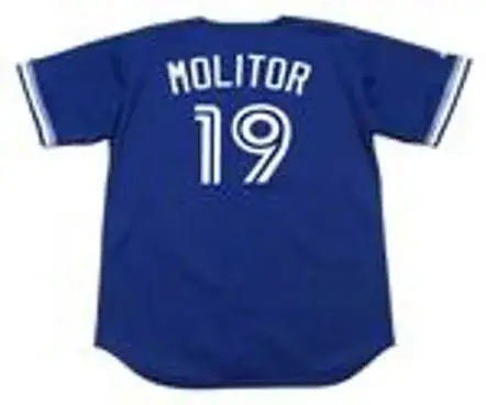 PAUL MOLITOR Toronto Blue Jays 1994 Majestic Throwback Baseball Jersey 