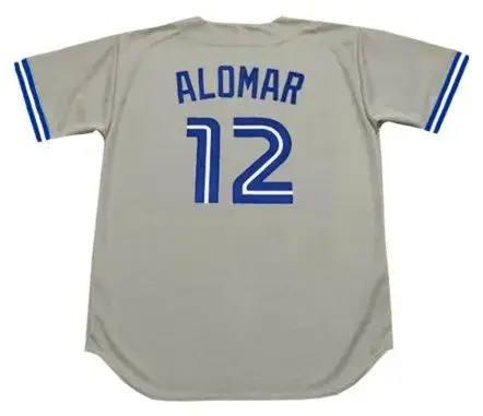 ROBERTO ALOMAR Toronto Blue Jays 1992 Majestic Throwback Away Baseball Jersey