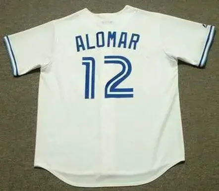 ROBERTO ALOMAR Toronto Blue Jays 1992 Majestic Throwback Home Baseball Jersey 