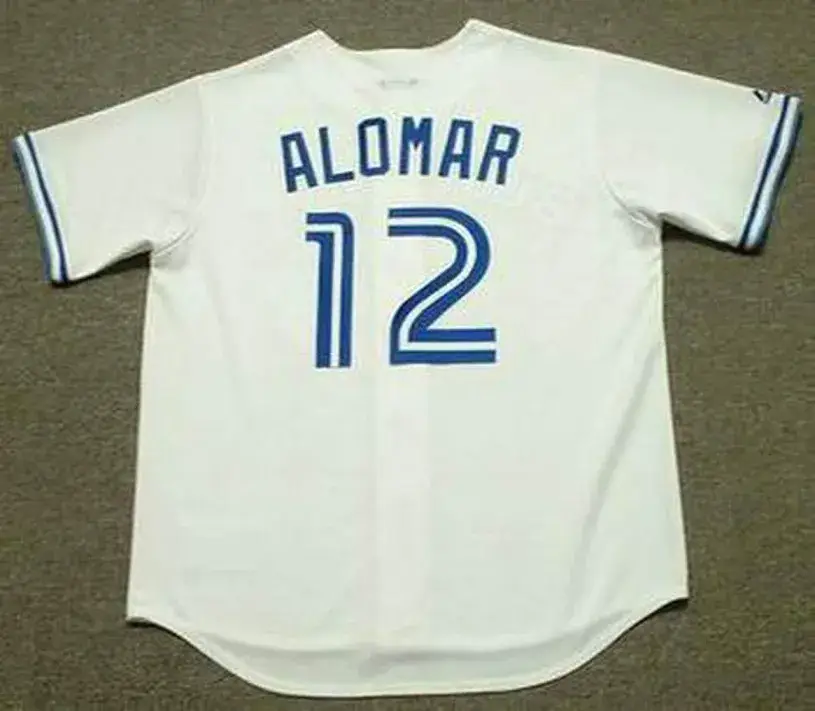 ROBERTO ALOMAR Toronto Blue Jays 1992 Majestic Throwback Home Baseball Jersey 