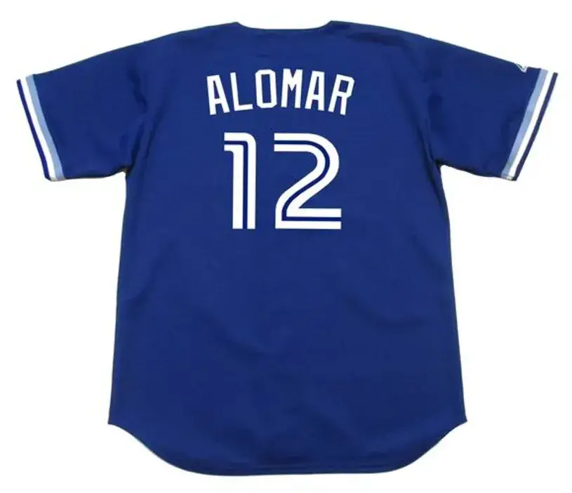 ROBERTO ALOMAR Toronto Blue Jays 1994 Majestic Throwback Baseball Jersey 