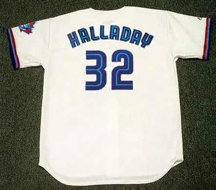 ROY HALLADAY Toronto Blue Jays 1999 Home Majestic Baseball Throwback Jersey 