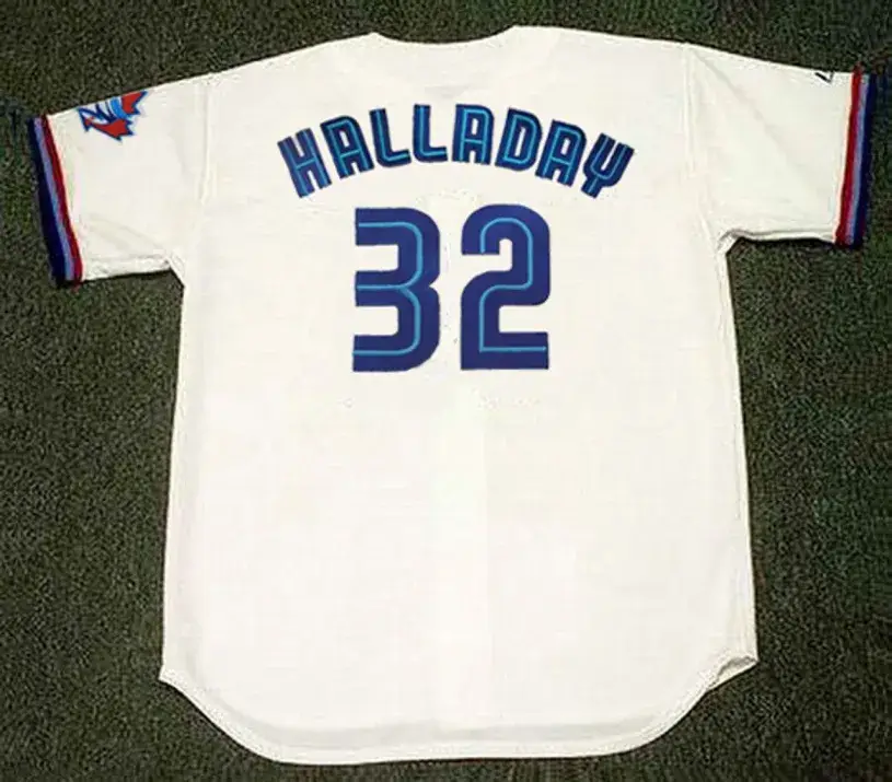 ROY HALLADAY Toronto Blue Jays 1999 Home Majestic Baseball Throwback Jersey 