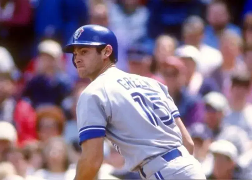 SHAWN GREEN Toronto Blue Jays 1995 Majestic Throwback Away Baseball Jersey 