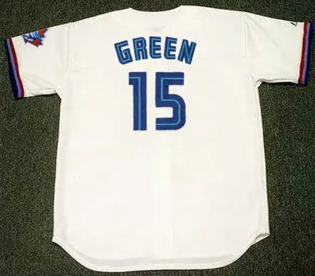 SHAWN GREEN Toronto Blue Jays 1997 Majestic Throwback Home Baseball Jersey 