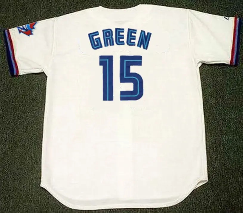 SHAWN GREEN Toronto Blue Jays 1997 Majestic Throwback Home Baseball Jersey 