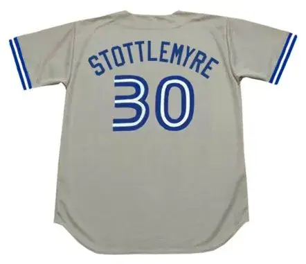 TODD STOTTLEMYRE Toronto Blue Jays 1992 Majestic Throwback Away Baseball Jersey 